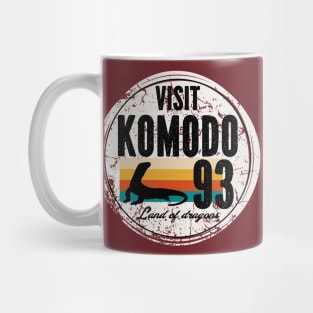 Visit Komodo retro travel Mug